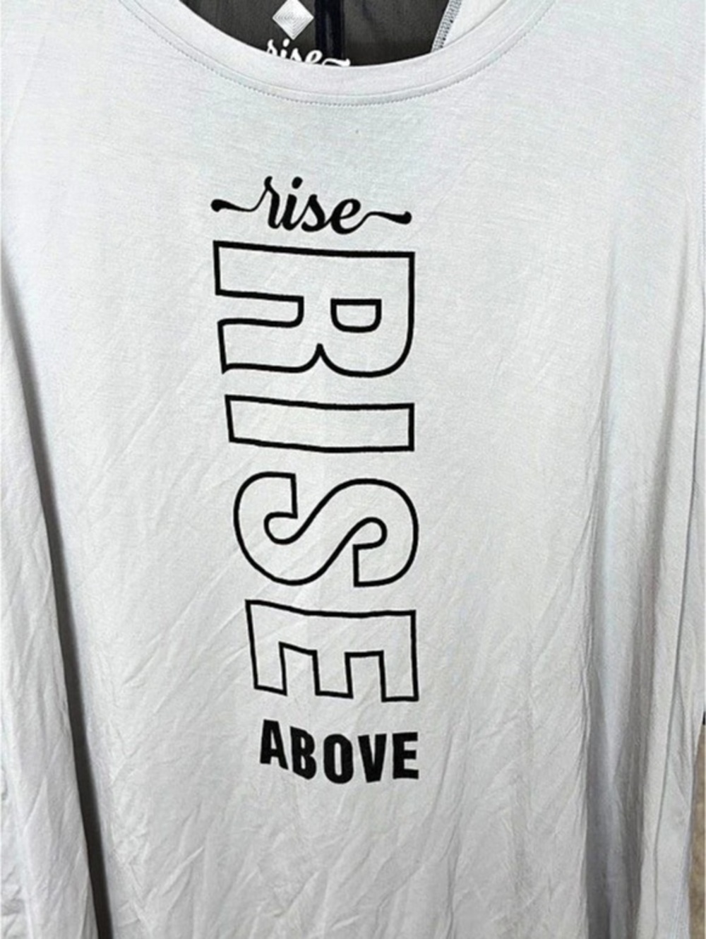 Rise by Lularoe Rise Above Graphic Tank Top in Gray Size XL NWT